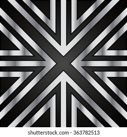 Abstract background, metallic brochure, vector