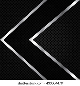 Abstract background, metallic brochure, vector