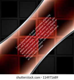 Abstract background, metallic red brochure, vector