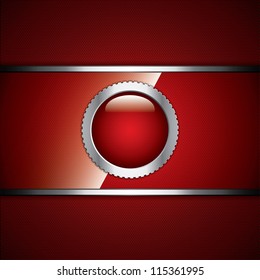 Abstract background, metallic red brochure, vector