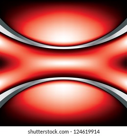 Abstract background, metallic red brochure, vector