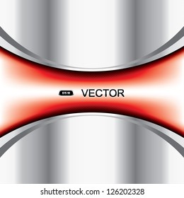 Abstract background, metallic red brochure, vector