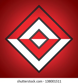 Abstract background, metallic red brochure, vector