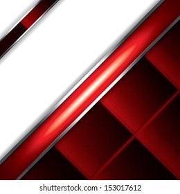Abstract background, metallic red brochure, vector