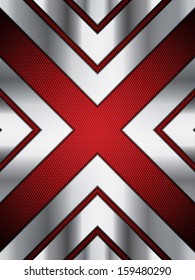 Abstract background, metallic red brochure, vector