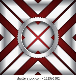 Abstract background, metallic red brochure, vector