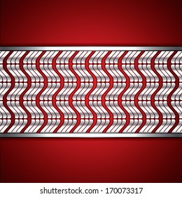 Abstract background, metallic red brochure, vector