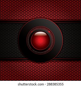 Abstract background, metallic red brochure, vector