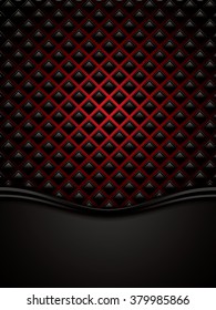 Abstract background, metallic red brochure, vector
