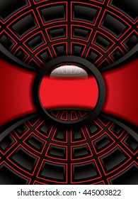 Abstract background, metallic red brochure, vector