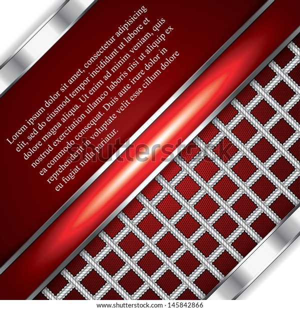 Abstract\
background, metallic red brochure,\
vector