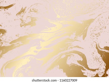 Abstract background with a metallic rose gold texture