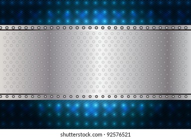 Abstract background metallic technology, vector.