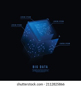 El fondo abstracto del metaverso y los grandes datos