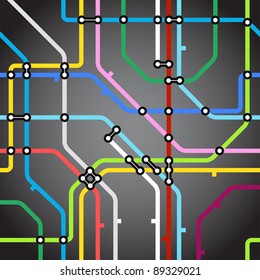 Abstract background of metro scheme