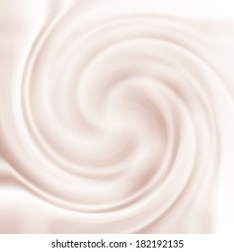 Abstract background with milk cream swirl texture