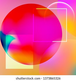 Abstract background. Minimal geometric design. Modern abstract cover. Dynamic shapes composition. 