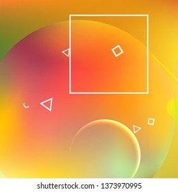 Abstract background. Minimal geometric design. Modern abstract cover. Dynamic shapes composition. 