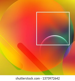 Abstract background. Minimal geometric design. Modern abstract cover. Dynamic shapes composition. 