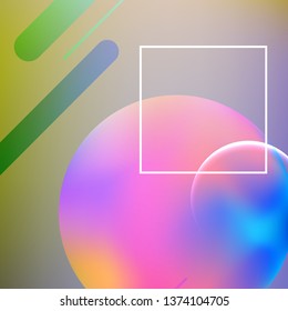 Abstract background. Minimal geometric design. Modern abstract cover. Dynamic shapes composition. 