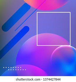Abstract background. Minimal geometric design. Modern abstract cover. Dynamic shapes composition. 
