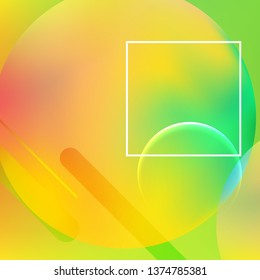 Abstract background. Minimal geometric design. Modern abstract cover. Dynamic shapes composition. 
