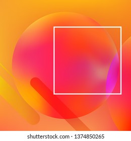 Abstract background. Minimal geometric design. Modern abstract cover. Dynamic shapes composition. 