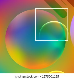 Abstract background. Minimal geometric design. Modern abstract cover. Dynamic shapes composition. 