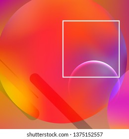 Abstract background. Minimal geometric design. Modern abstract cover. Dynamic shapes composition. 