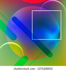 Abstract background. Minimal geometric design. Modern abstract cover. Dynamic shapes composition. 