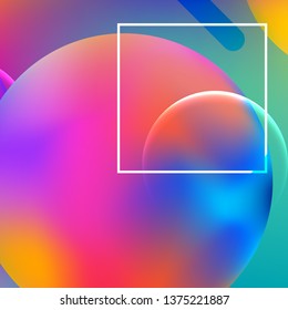 Abstract background. Minimal geometric design. Modern abstract cover. Dynamic shapes composition. 