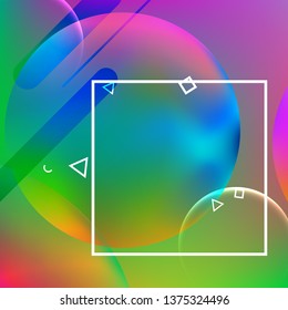 Abstract background. Minimal geometric design. Modern abstract cover. Dynamic shapes composition. 