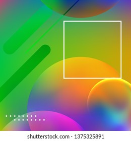 Abstract background. Minimal geometric design. Modern abstract cover. Dynamic shapes composition. 