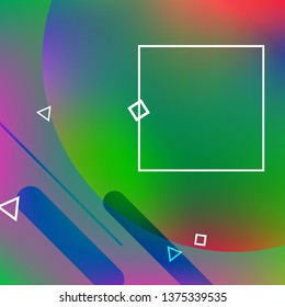 Abstract background. Minimal geometric design. Modern abstract cover. Dynamic shapes composition. 