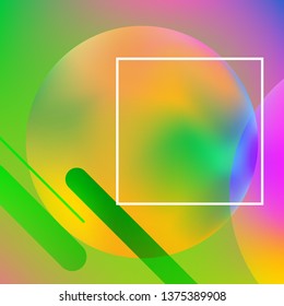 Abstract background. Minimal geometric design. Modern abstract cover. Dynamic shapes composition. 