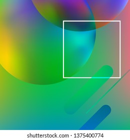 Abstract background. Minimal geometric design. Modern abstract cover. Dynamic shapes composition. 
