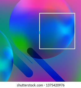 Abstract background. Minimal geometric design. Modern abstract cover. Dynamic shapes composition. 