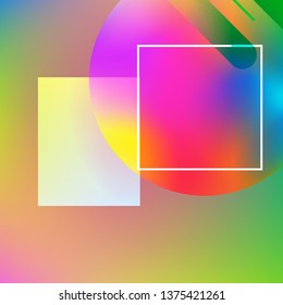 Abstract background. Minimal geometric design. Modern abstract cover. Dynamic shapes composition. 