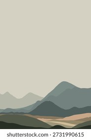 Fondo Abstractas con un diseño paisajístico mínimo