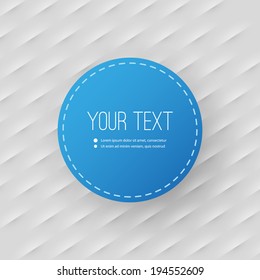 Abstract Background with Minimal Round Text Box Design - Eps 10 Vector Illustration