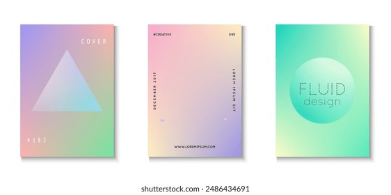 Abstract Background. Minimal Shape. Aesthetic Sphere Template. 3d Design. Multyplying Elegant Elements. Hologram Banner. Pink Gradient Set. Violet Abstract Background