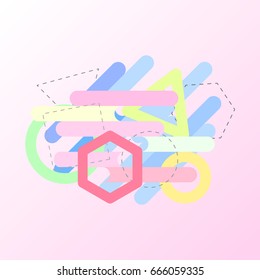 abstract background in minimal style,vector illustration
