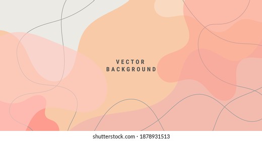abstract background in minimal trendy style and art shapes  line   copy space for text  Design template for social media   websites