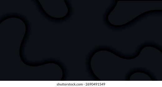 Abstract background with minimalist black wave style. Modern fluid shape background concept for wallpapers, websites, brochures, banners, certificates, and presentations.