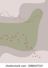 Abstract background in a minimalist style.  Boho abstract art, minimalist poster 2