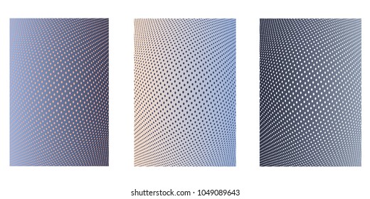 Abstract background. Minimalistic cover design templates. Set of layouts for covers of books, phones,albums, notebooks, reports, magazines. Line halftone gradient effect. Geometric mock-up texture