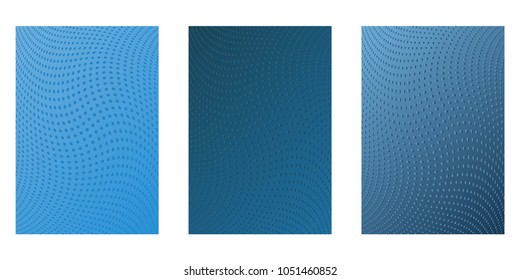Abstract background. Minimalistic cover design templates. Set of layouts for covers of books, phones,albums, notebooks, reports, magazines. Line halftone gradient effect. Geometric mock-up texture