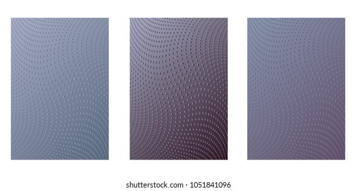 Abstract background. Minimalistic cover design templates. Set of layouts for covers of books, phones,albums, notebooks, reports, magazines. Line halftone gradient effect. Geometric mock-up texture