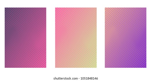 Abstract background. Minimalistic cover design templates. Set of layouts for covers of books, phones,albums, notebooks, reports, magazines. Line halftone gradient effect. Geometric mock-up texture