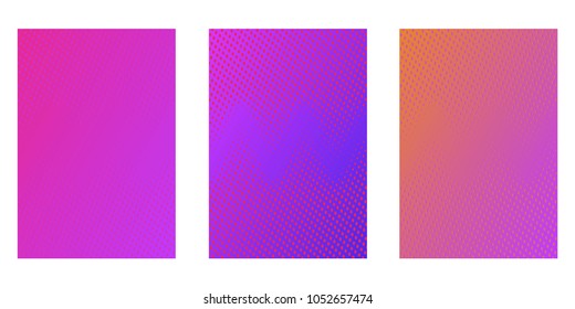 Abstract background. Minimalistic cover design templates. Set of layouts for covers of books, phones,albums, notebooks, reports, magazines. Line halftone gradient effect. Geometric mock-up texture